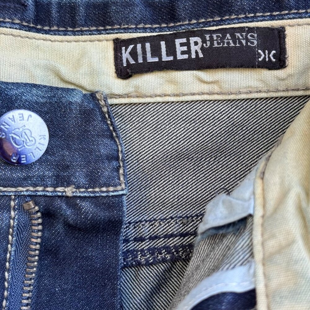 Killer Jeans Mens Jeans Size 36x29 Straight Leg Blue Denim Dark Wash Careless - Picture 2 of 16